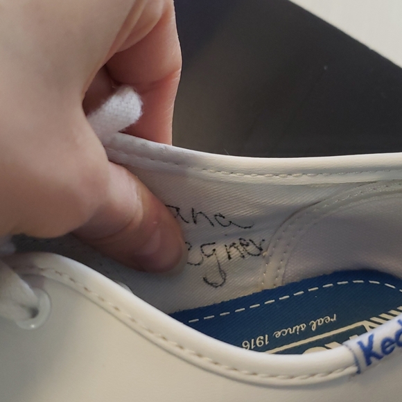 Keds champ CVO girls white leather sneakers 4.5 - Picture 7 of 7